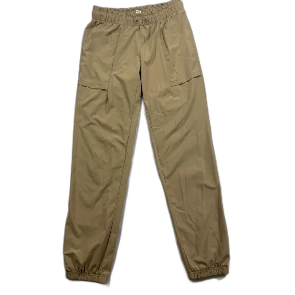 Athleta Girl Khaki Run Free Cargo Joggers Size 14 XL
